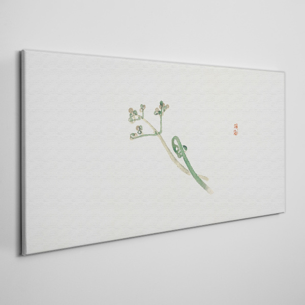 Obraz Canvas Jemné vetvičky na bielom pozadí