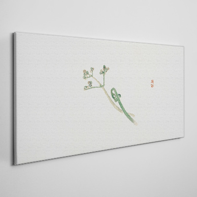 Obraz Canvas Jemné vetvičky na bielom pozadí