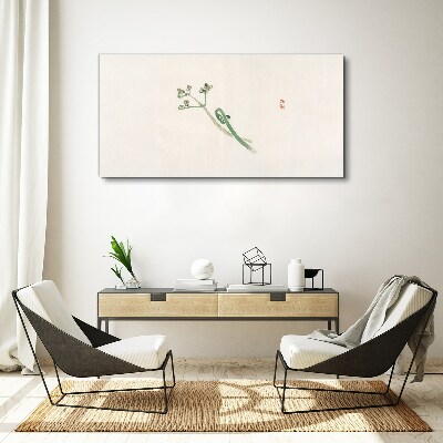 Obraz Canvas Jemné vetvičky na bielom pozadí