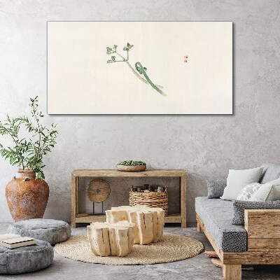 Obraz Canvas Jemné vetvičky na bielom pozadí