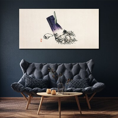 Obraz Canvas Ruka so štetcom a mušľou