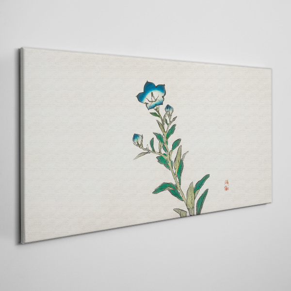 Obraz Canvas Modrý kvet na svetlom pozadí