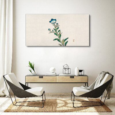 Obraz Canvas Modrý kvet na svetlom pozadí