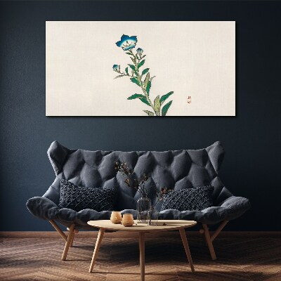 Obraz Canvas Modrý kvet na svetlom pozadí