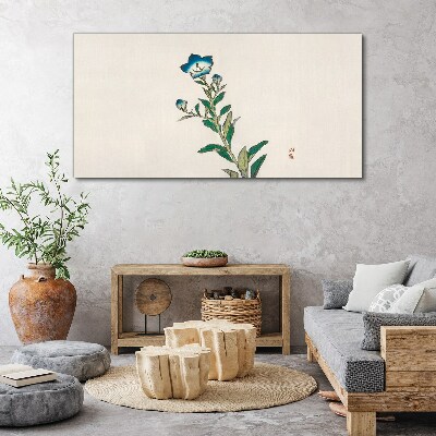 Obraz Canvas Modrý kvet na svetlom pozadí