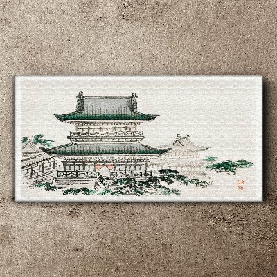 Obraz Canvas Ázijské tradičné budovy