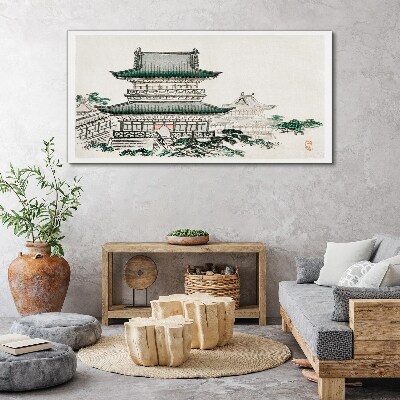 Obraz Canvas Ázijské tradičné budovy