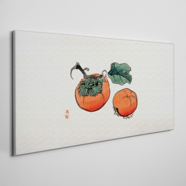 Obraz na plátne Persimmons na svetlom pozadí