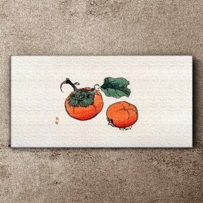 Obraz na plátne Persimmons na svetlom pozadí