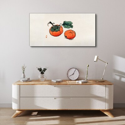 Obraz na plátne Persimmons na svetlom pozadí