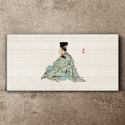Obraz na plátne Japonská kráska v tradičnom kimone