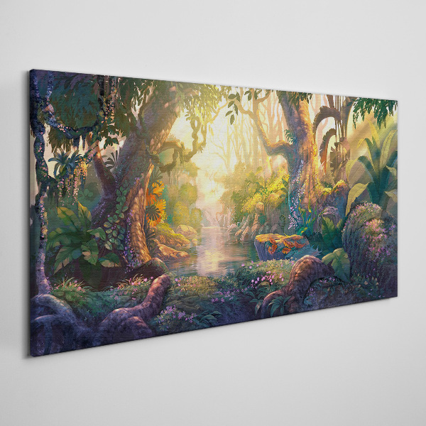 Obraz canvas Tajomný les ráno