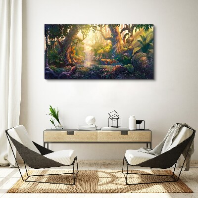 Obraz canvas Tajomný les ráno