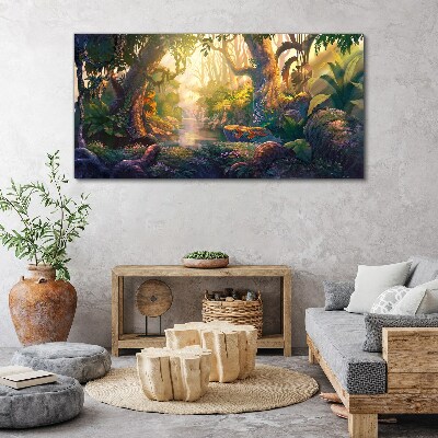 Obraz canvas Tajomný les ráno