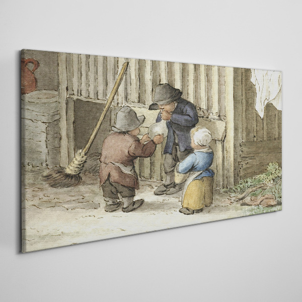Obraz na plátne Obecný dediny Deti