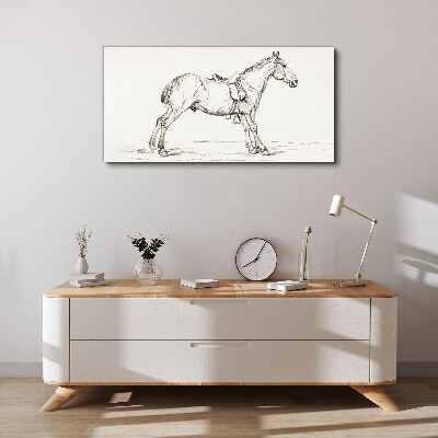 Obraz na plátne Kreslenie zvieracieho kone