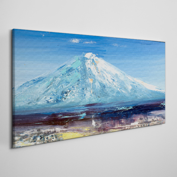 Obraz canvas Abstrakcia Lake Mount Nebo