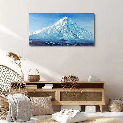 Obraz canvas Abstrakcie horské neba