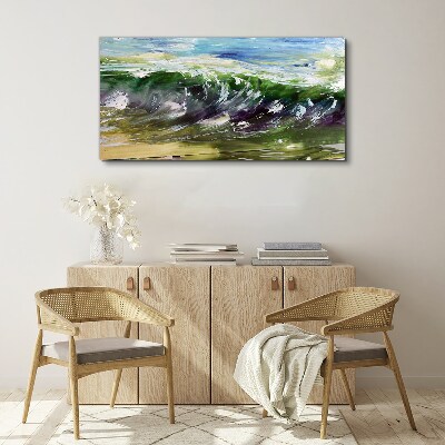 Obraz canvas Abstrakcie morské vlny