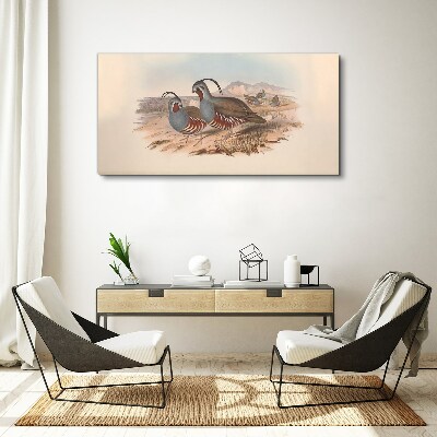 Obraz Canvas Vtáky v krajine
