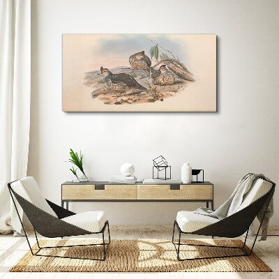 Obraz Canvas Pokojný život vtákov na pláži