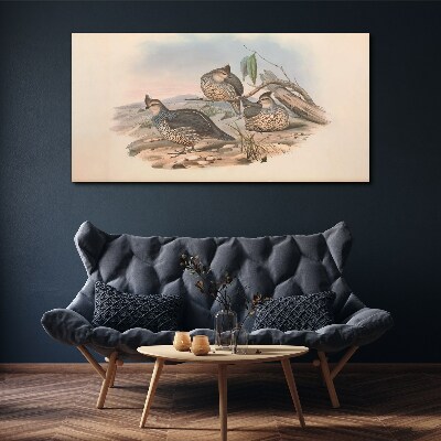 Obraz Canvas Pokojný život vtákov na pláži