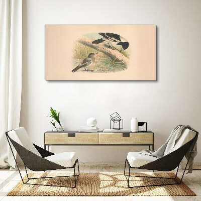 Obraz Canvas Vtáky na konári