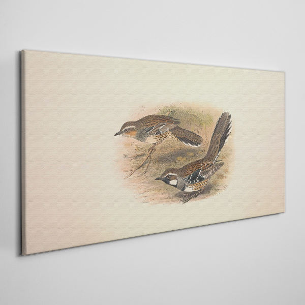 Obraz Canvas Vtáky v jemnom prostredí