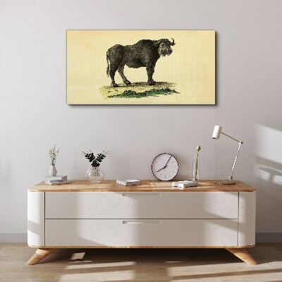 Obraz Canvas Byvol na prírodnom pozadí