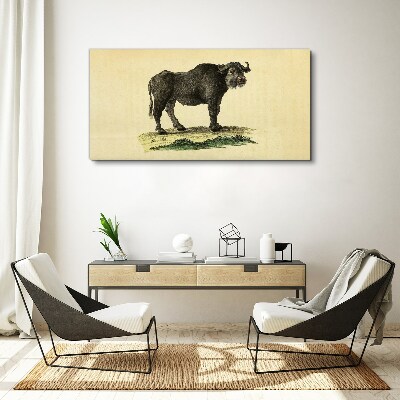 Obraz Canvas Byvol na prírodnom pozadí