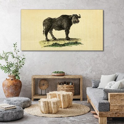 Obraz Canvas Byvol na prírodnom pozadí