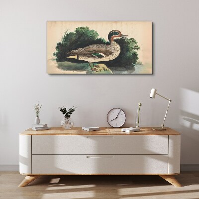 Obraz Canvas Kačica obklopená zeleňou