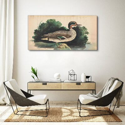 Obraz Canvas Kačica obklopená zeleňou