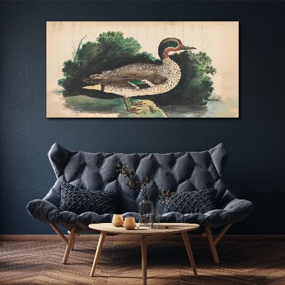 Obraz Canvas Kačica obklopená zeleňou