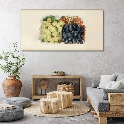 Obraz na plátne Ovocné hrozno listy