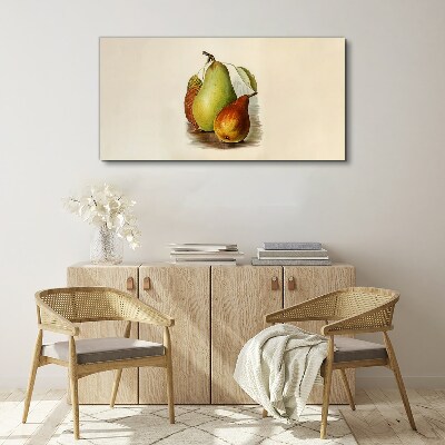 Obraz na plátne Ovocie hruškové listy