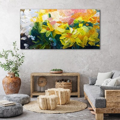Obraz canvas Jarné kvety v intenzívnych farbách