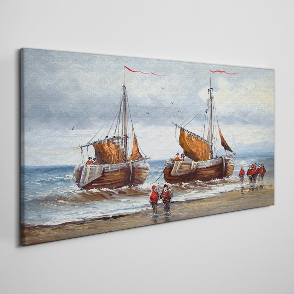 Obraz canvas Plachty na obzore