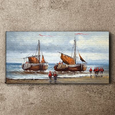 Obraz canvas Plachty na obzore