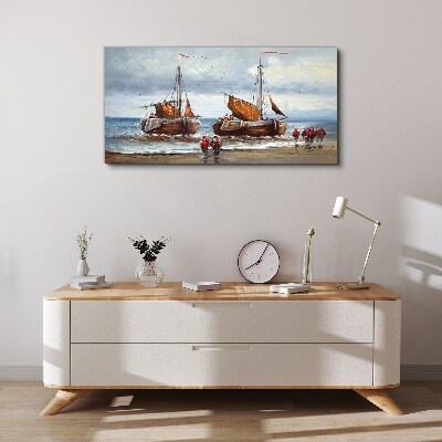 Obraz canvas Plachty na obzore