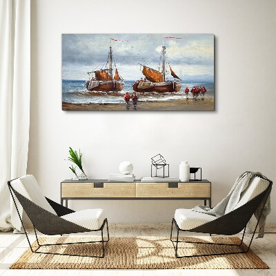 Obraz canvas Plachty na obzore
