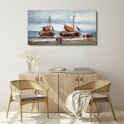 Obraz canvas Plachty na obzore
