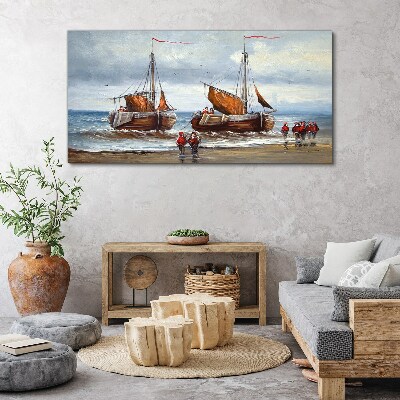 Obraz canvas Plachty na obzore