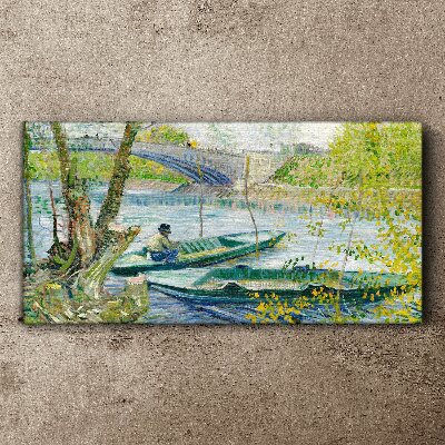 Obraz na plátne Rybársky prameň van Gogh