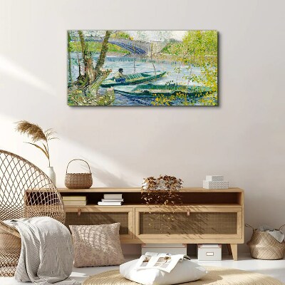 Obraz na plátne Rybársky prameň van Gogh