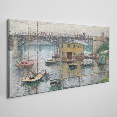 Obraz na plátne Most na mince Argenteuil