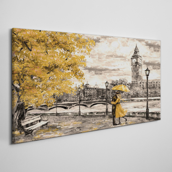 Obraz canvas Zlatá jeseň v Londýne