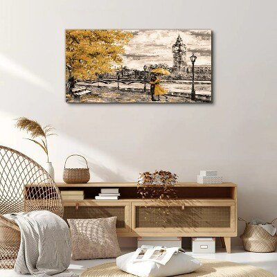 Obraz canvas Zlatá jeseň v Londýne