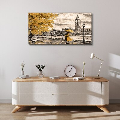 Obraz canvas Zlatá jeseň v Londýne