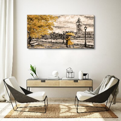 Obraz canvas Zlatá jeseň v Londýne